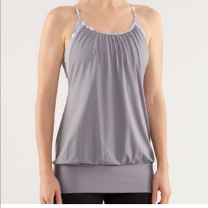 Lululemon No Limits Tank | fossil grey | size 8